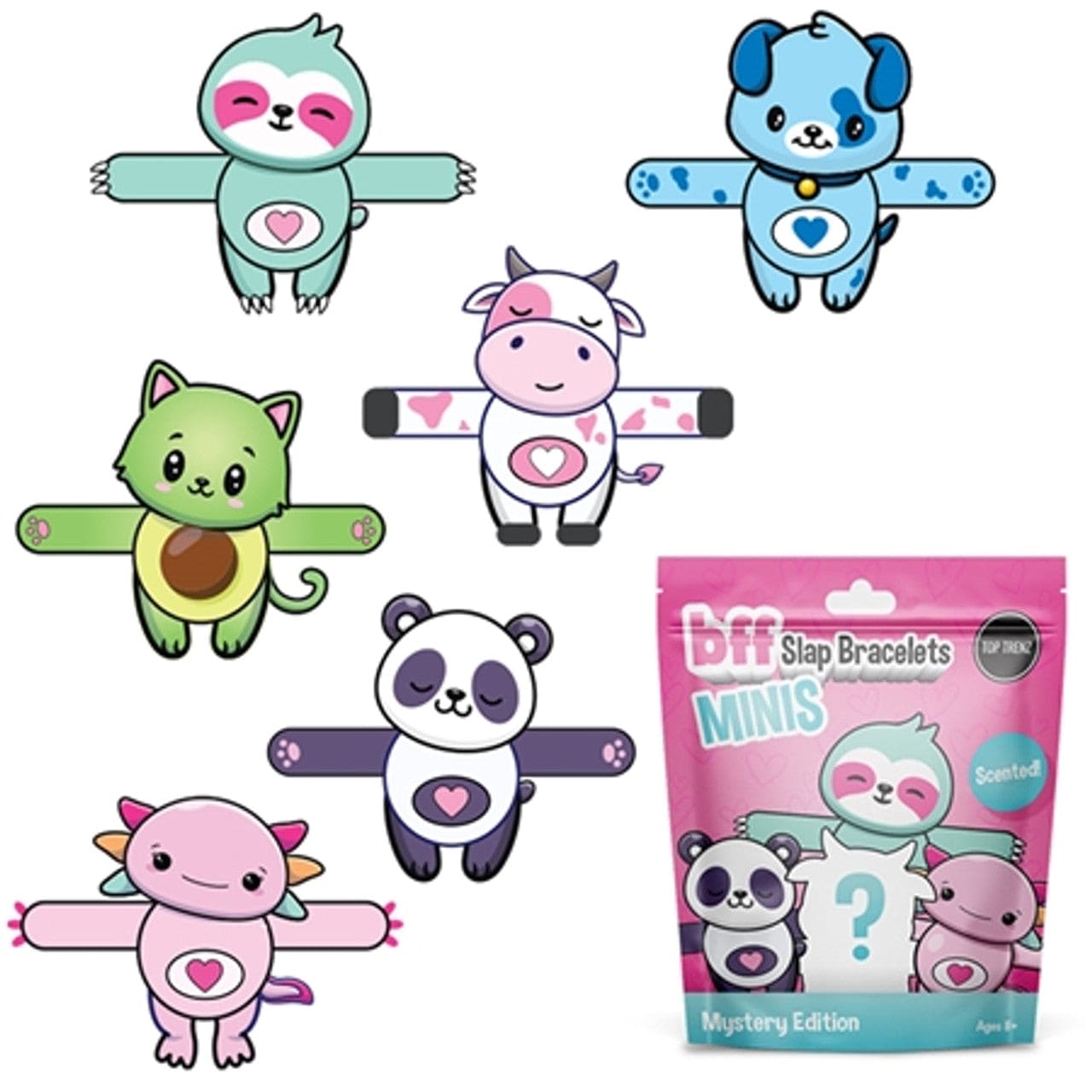 Top Trenz Top Trenz Mini BFF Plush Slap Bracelet Blind Bag - Little Miss Muffin Children & Home