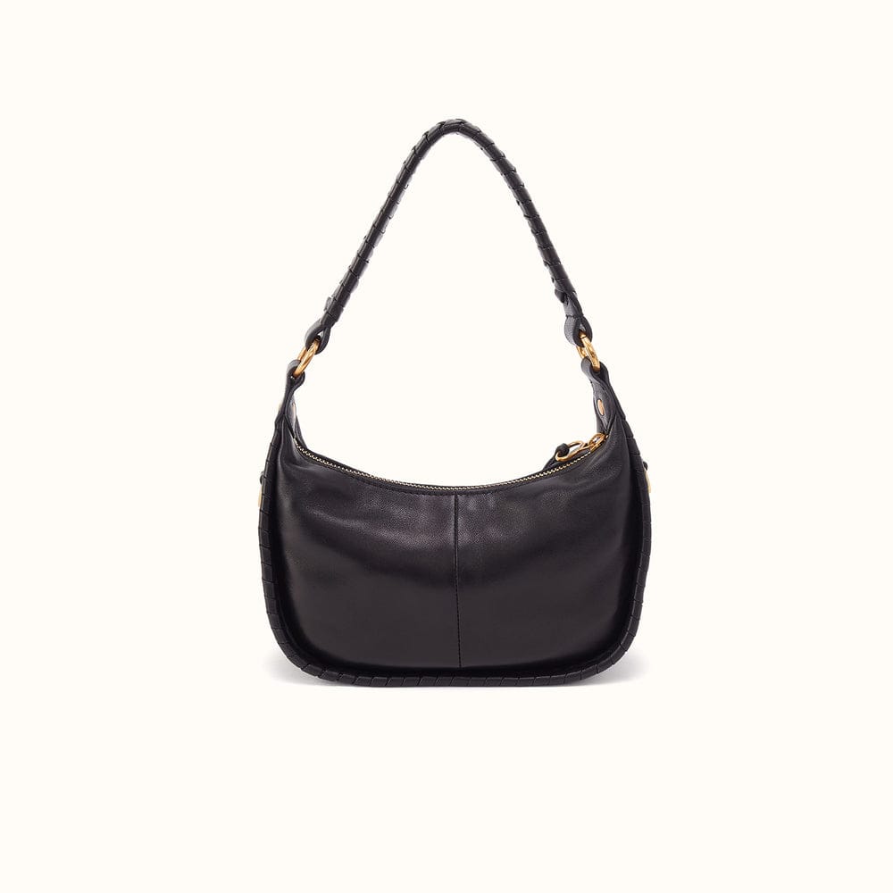 Small Mia Crescent Hobo Smooth Leather - Black