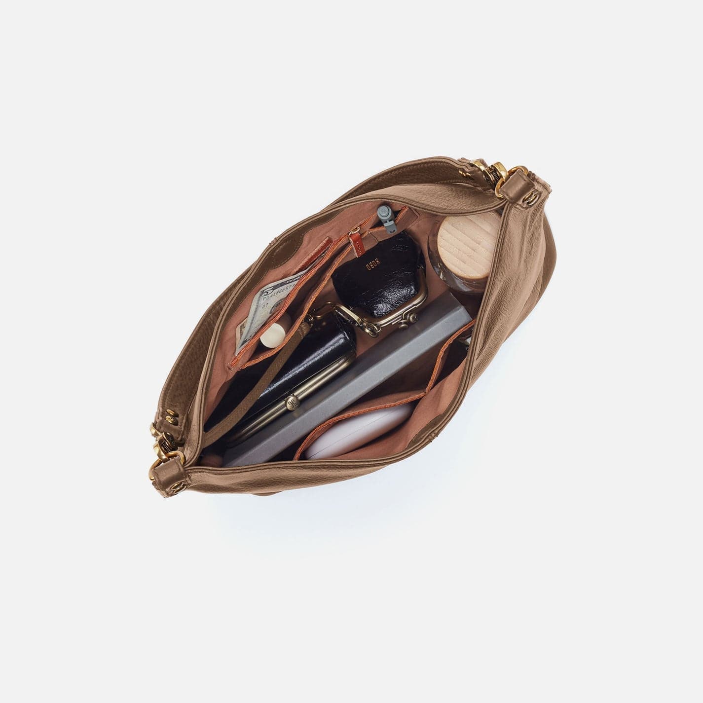 Hobo Pier Shoulder Bag in Pebbled Leather - Cedar Sagebrush - Little Miss Muffin Children & Home