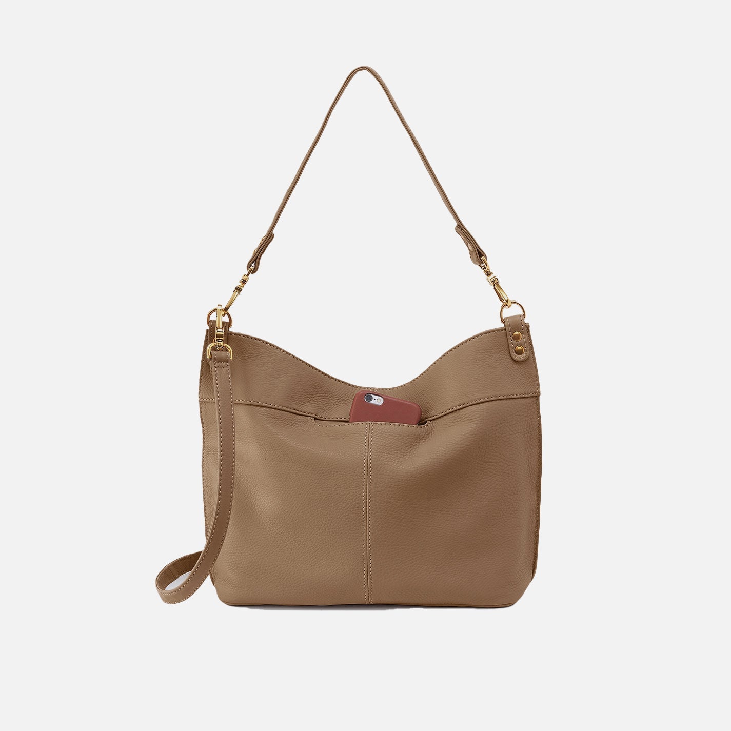 Hobo Pier Shoulder Bag in Pebbled Leather - Cedar Sagebrush - Little Miss Muffin Children & Home