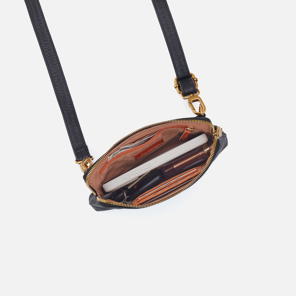 Hobo Fern Slim Belt Bag In Metallic Leather Saddle Stardust - Little Miss Muffin Children & Home