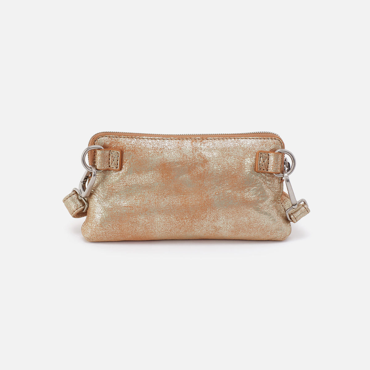 Fern Slim Belt Bag In Metallic Leather Saddle Stardust | Little