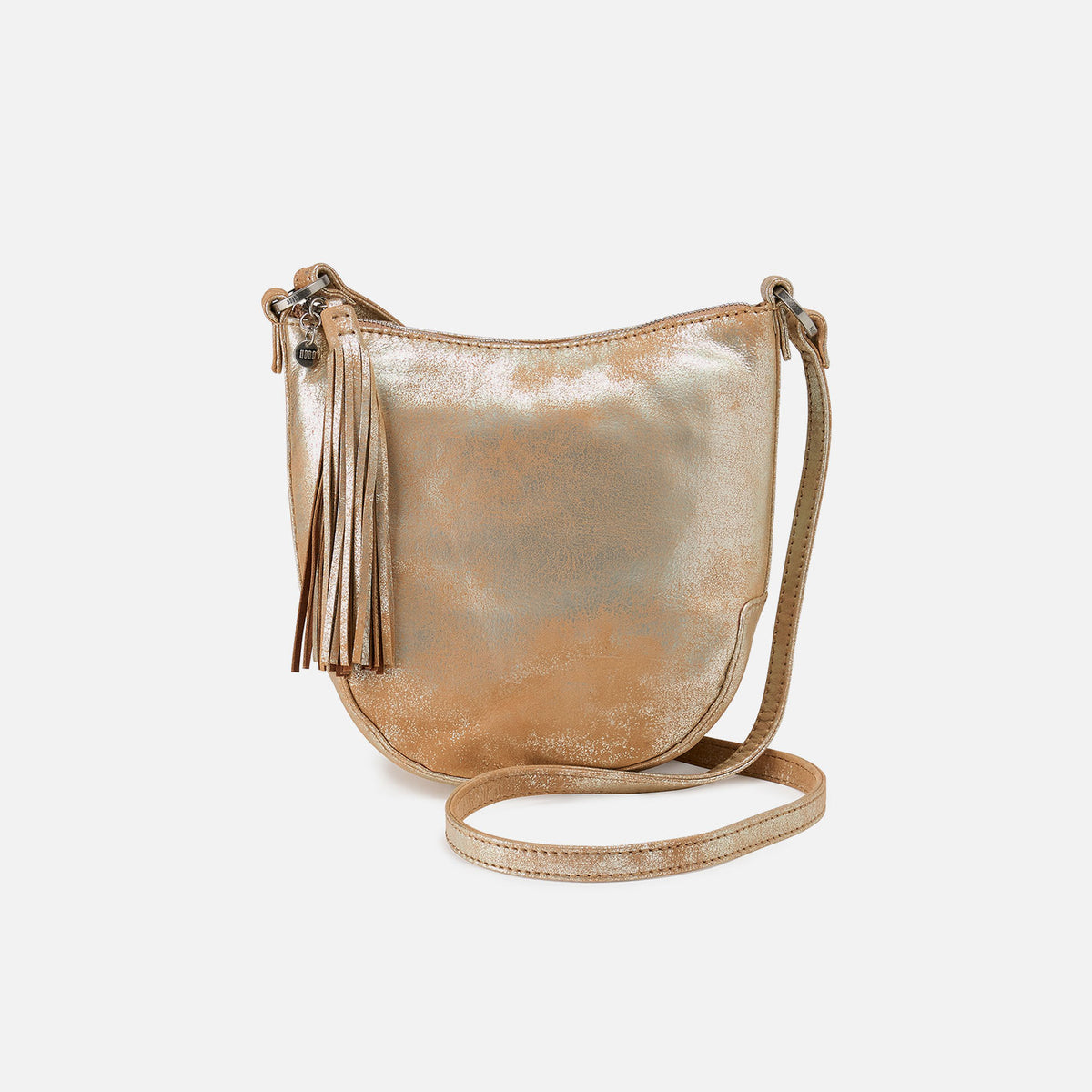 Hobo Lexi Crossbody In Pebbled Leather Saddle Stardust - Little Miss Muffin Children & Home