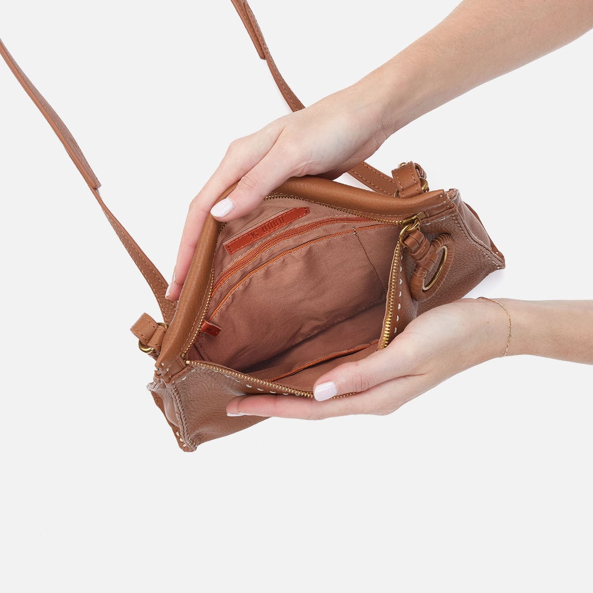 Hobo Austin Medium Crossbody in Pebbled Leather - Warm Honey - Little Miss Muffin Children & Home