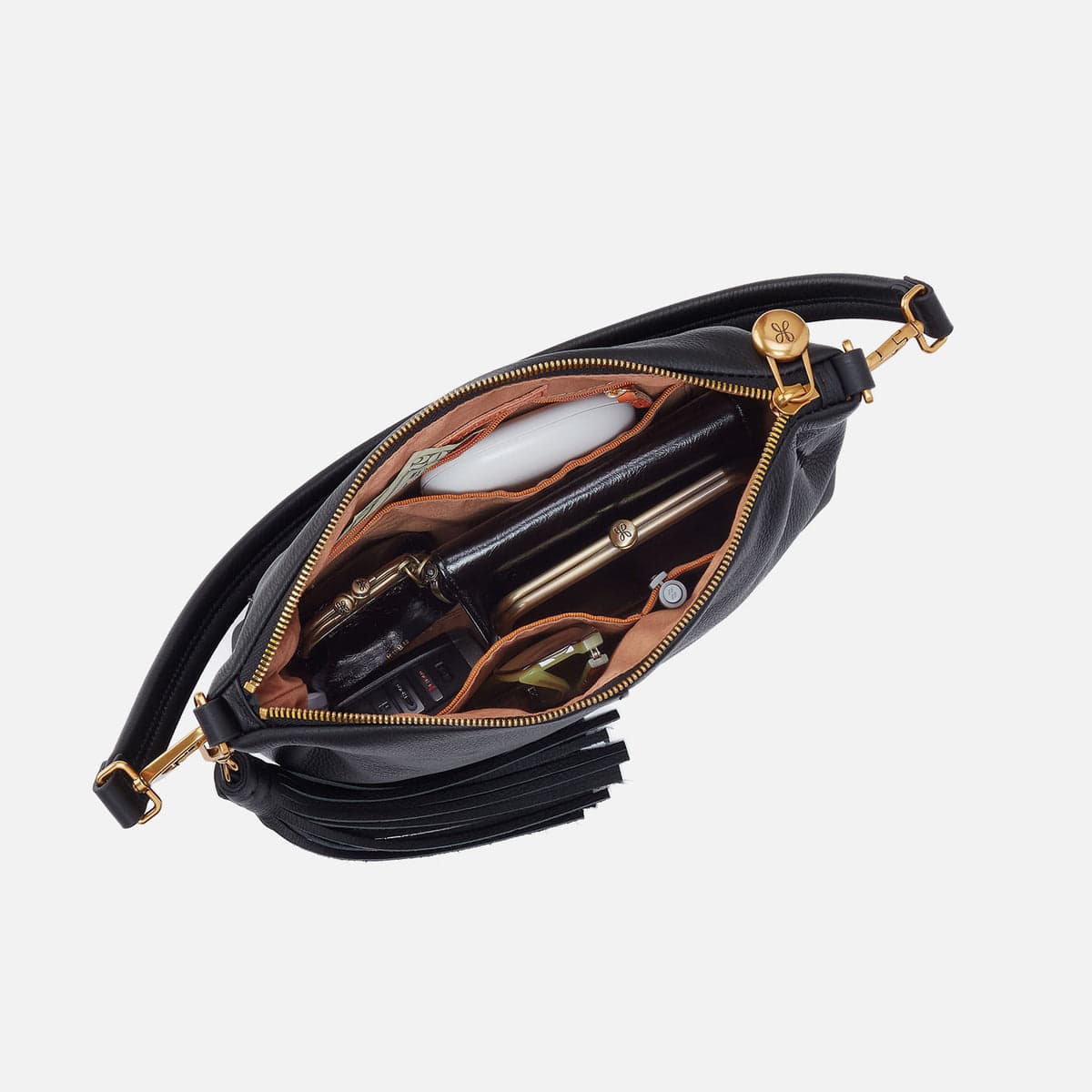 Hobo Kori Crossbody in Pebbled Leather - Black - Little Miss Muffin Children & Home