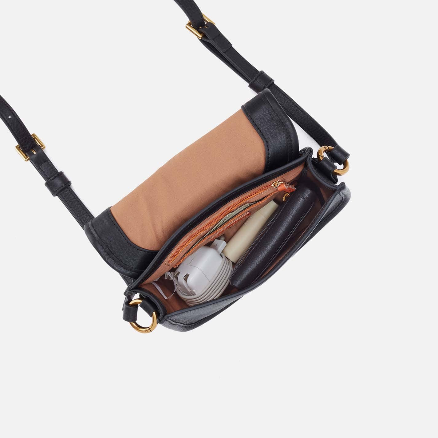 Hobo Kiva Small Crossbody in Pebbled Leather, Black - Little Miss Muffin Children & Home