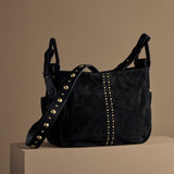 Hobo Sheila Crossbody In Polished Suede Leather