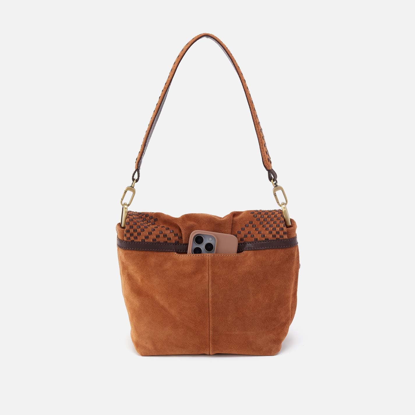 Hobo Harley Convertible Shoulder in Suede Leather, Oak Barrel - Little Miss Muffin Children & Home