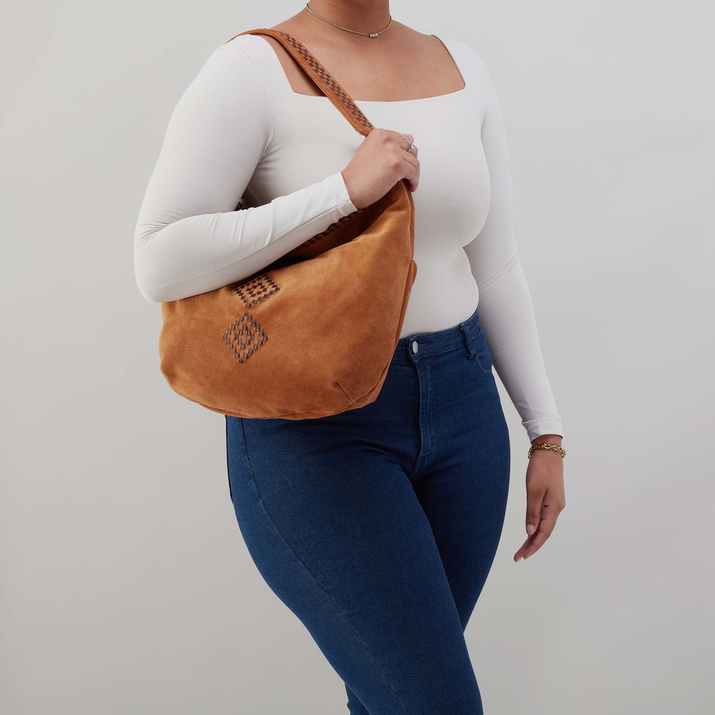 Hobo Harley Hobo in Suede Leather, Oak Barrel - Little Miss Muffin Children & Home