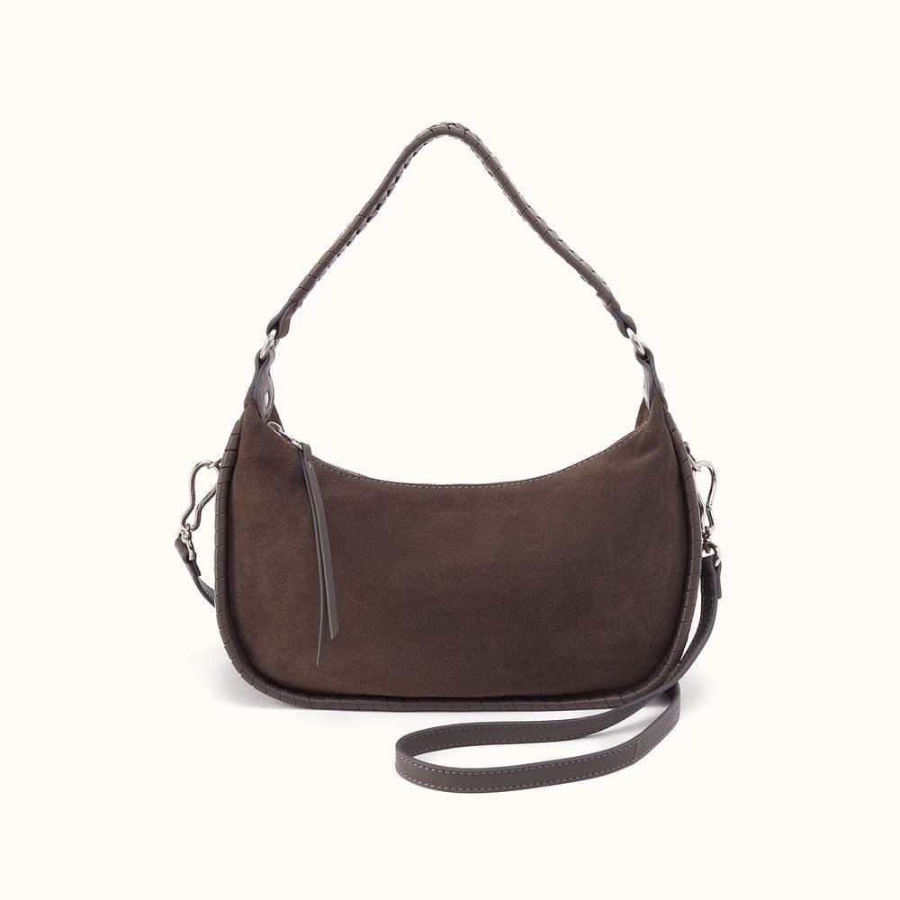 Large Mia Crescent Hobo Suede Leather - Hearthstone