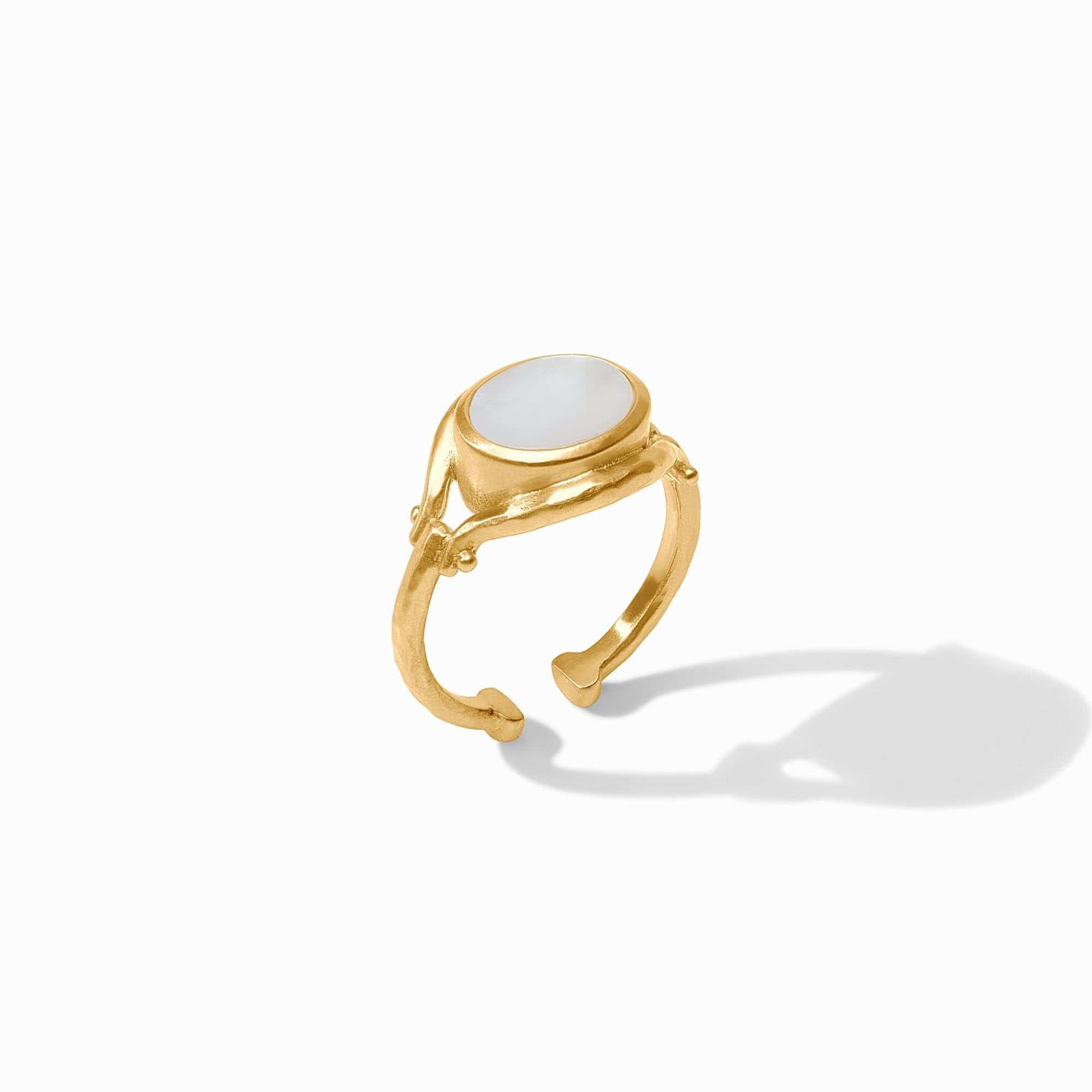 Julie Vos Julie Vos Saratoga Stone Ring with Mother of Pearl - Little Miss Muffin Children & Home