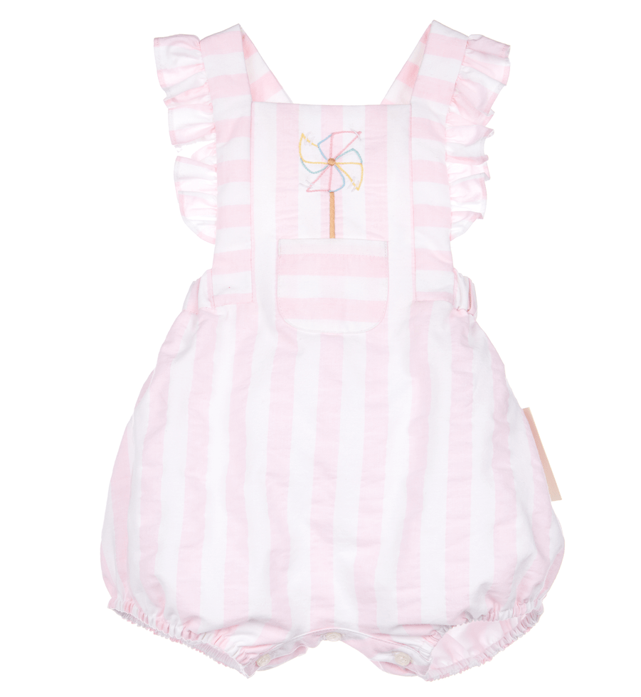 Sophie & Lucas Sophie & Lucas Pink Sunny Stripe Girl Overall - Little Miss Muffin Children & Home