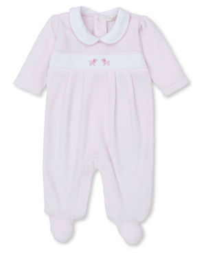 Kissy Kissy Kissy Kissy Footie with Hand Emb Premier Puppies - Little Miss Muffin Children & Home