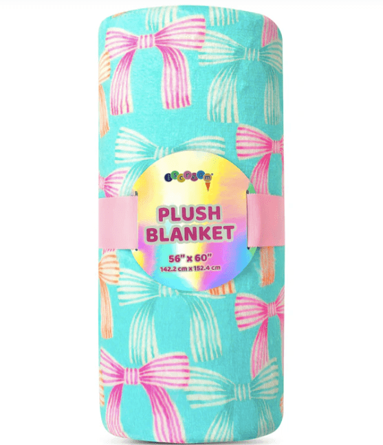 iScream iScream Beautiful Bows Plush Blanket - Little Miss Muffin Children & Home