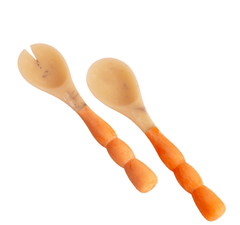 Beatriz Ball Sorbet Resin Salad Servers in Tangerine - Little Miss Muffin Children & Home