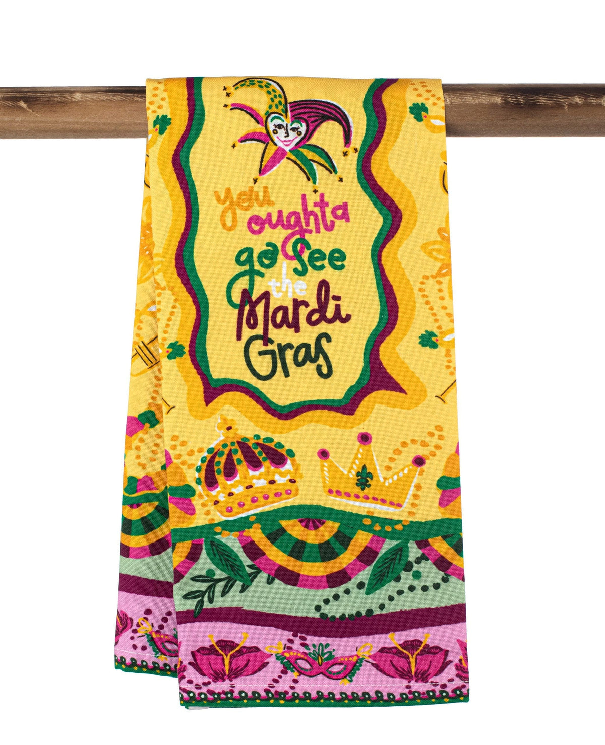 The Parish Line The Parish Line You Oughta Go See the Mardi Gras Kitchen Towel - Little Miss Muffin Children & Home