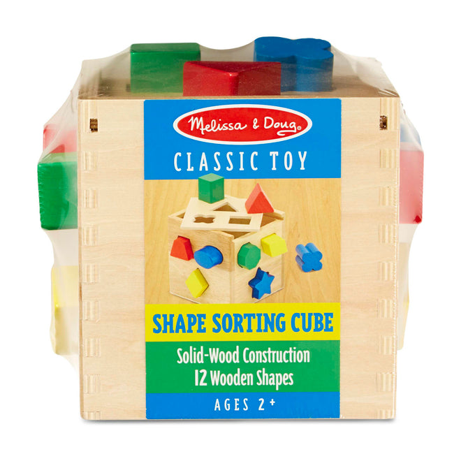 Melissa & Doug Melissa & Doug Shape Sorting Cube Classic Toy - Little Miss Muffin Children & Home