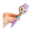 Silicone Decorative Labubu Ballpoint Pen purple
