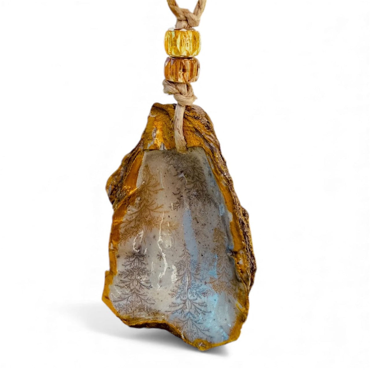 Silver and Gold Tree Oyster Shell Ornament