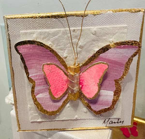 Dana Manly Art Watercolor Butterfly 4x4