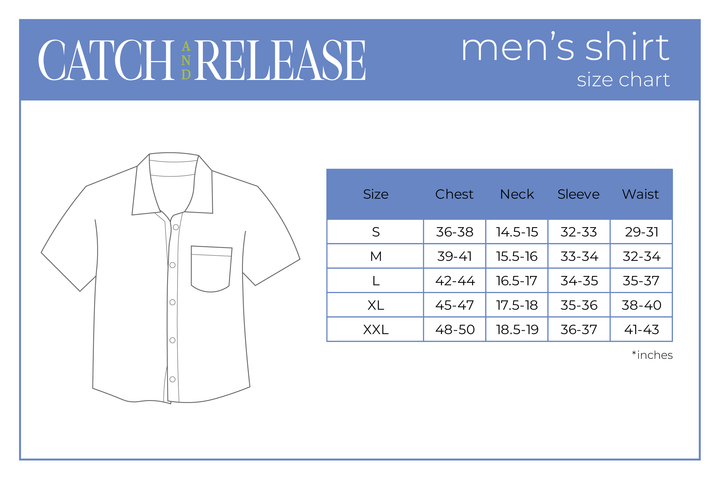 Nola Tawk Nola Tawk Blue Crab Men's Short Sleeve Button Down Shirt - Little Miss Muffin Children & Home