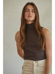 Sleeveless Knit Turtleneck