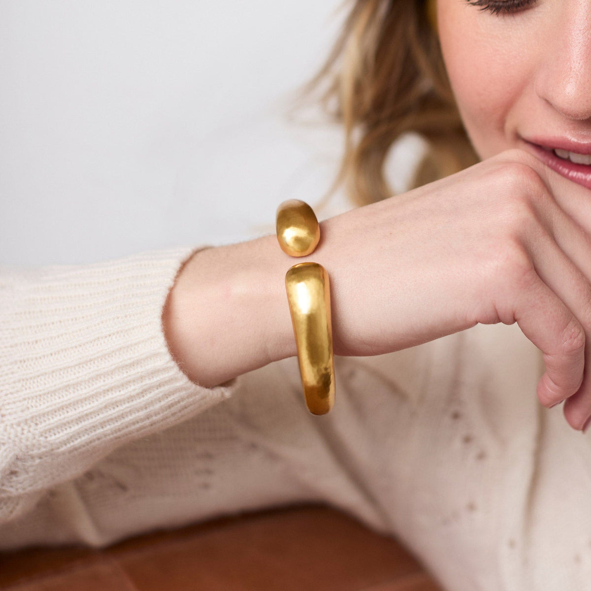 Solara Gold Demi Cuff Bracelet