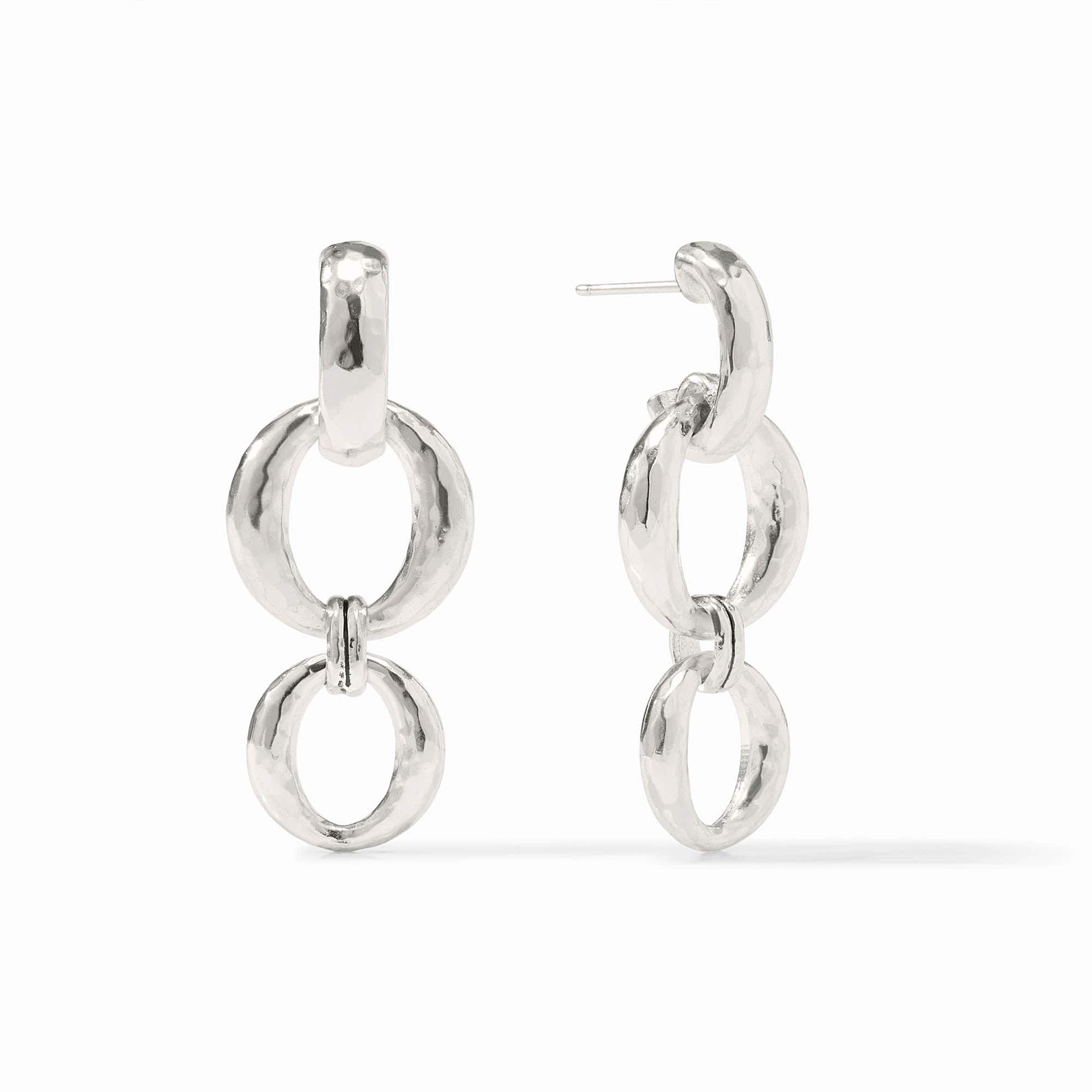 Solara Orbit Silver Earrings