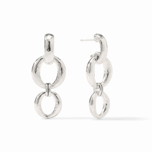 Solara Orbit Silver Earrings