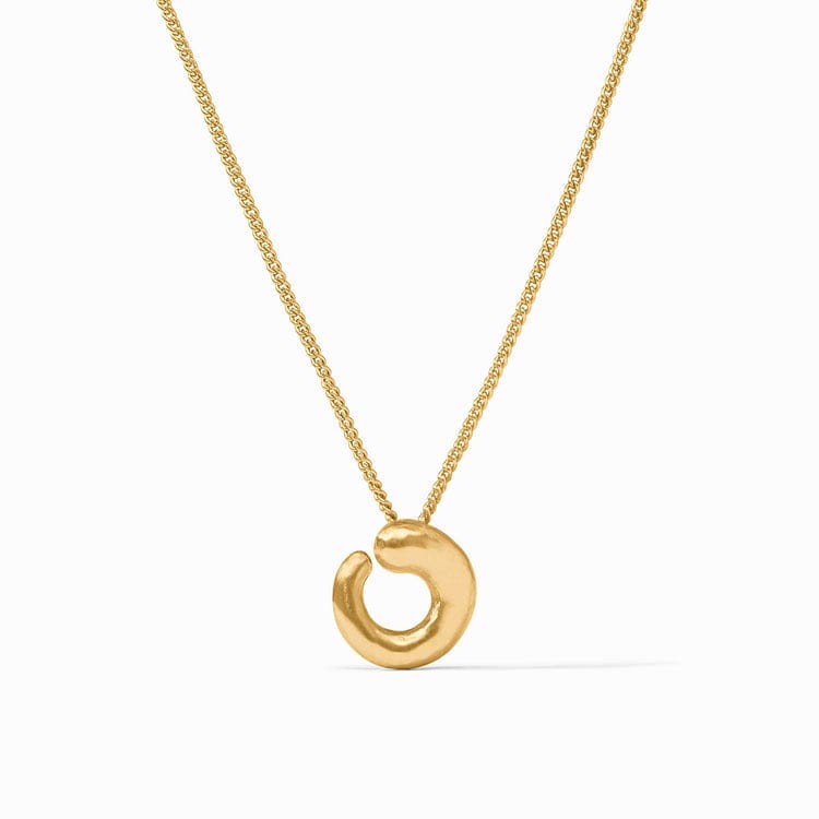 Gold necklace with a unique pendant