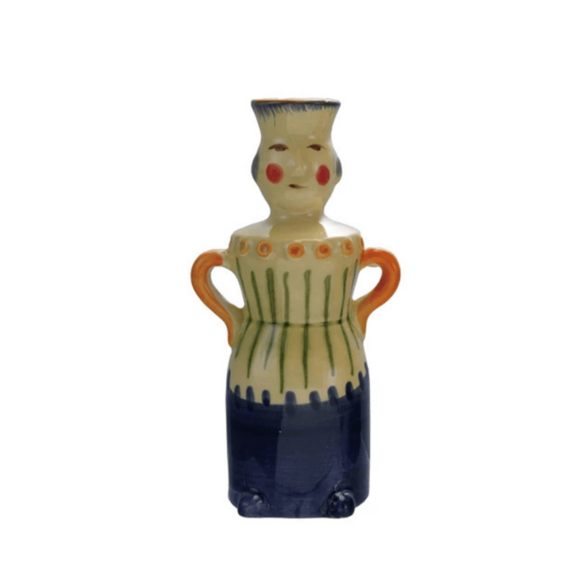 Stoneware Woman Shaped Taper Holder