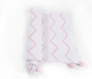 Zsa Zsa and LoLLi Zsa Zsa & LoLLi Baby Quilt Blanket Chevron Stroller Quilt - Little Miss Muffin Children & Home