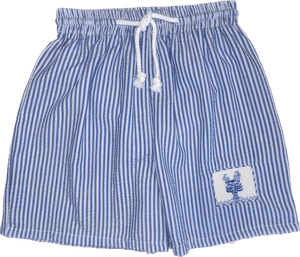 Vive La Fete Vive La Fete Blue Striped Lobster Swimtrunks - Little Miss Muffin Children & Home