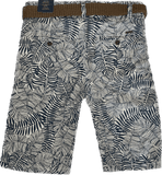 Mayoral Usa Inc Mayoral Boys Printed Navy and Beige Palm Shorts - Little Miss Muffin Children & Home