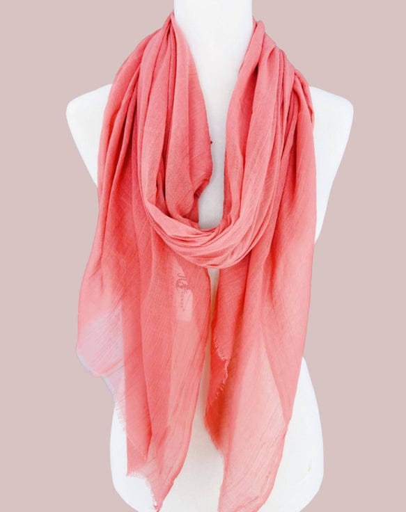 Super Soft Solid Coral Scarf