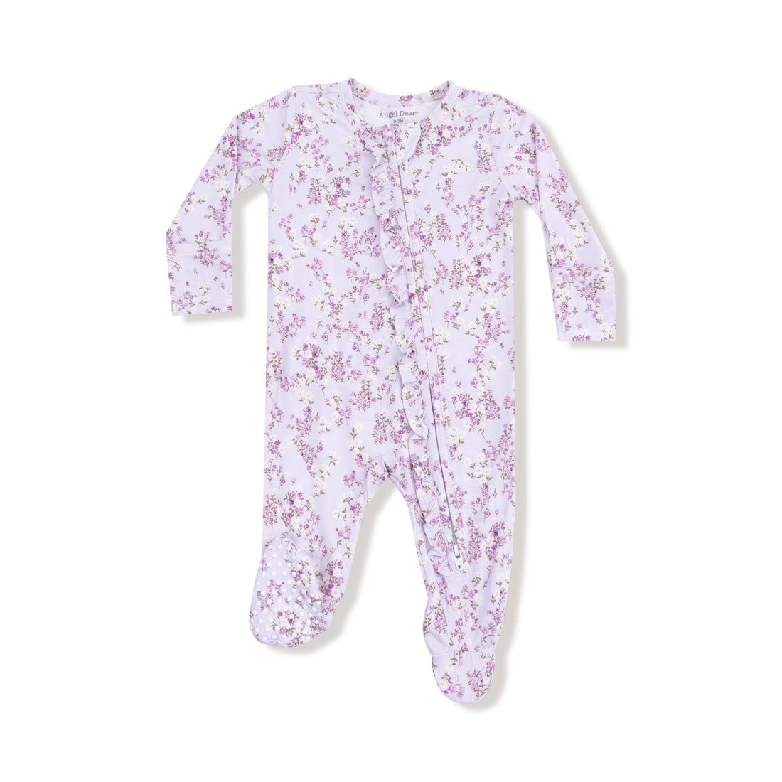 Sweet Dream Florals 2 Way Ruffle Zipper Footie