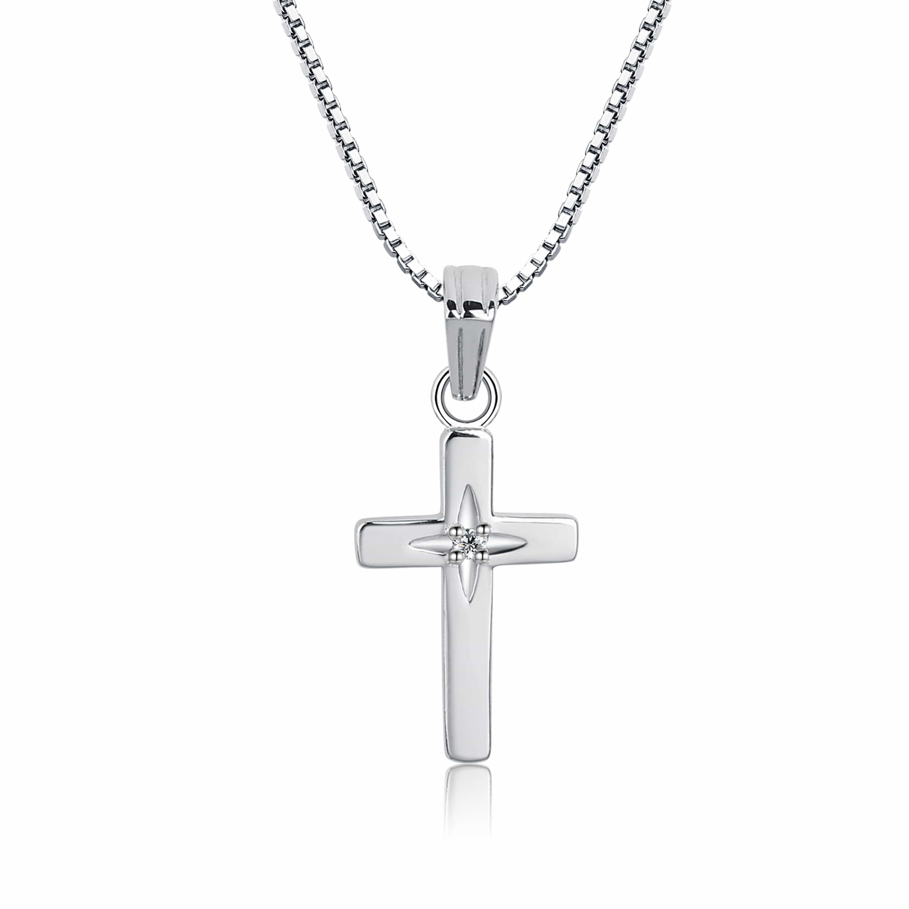 Cherished Moments Cherished Moments Cross Diamond Necklace - Little Miss Muffin Children & Home