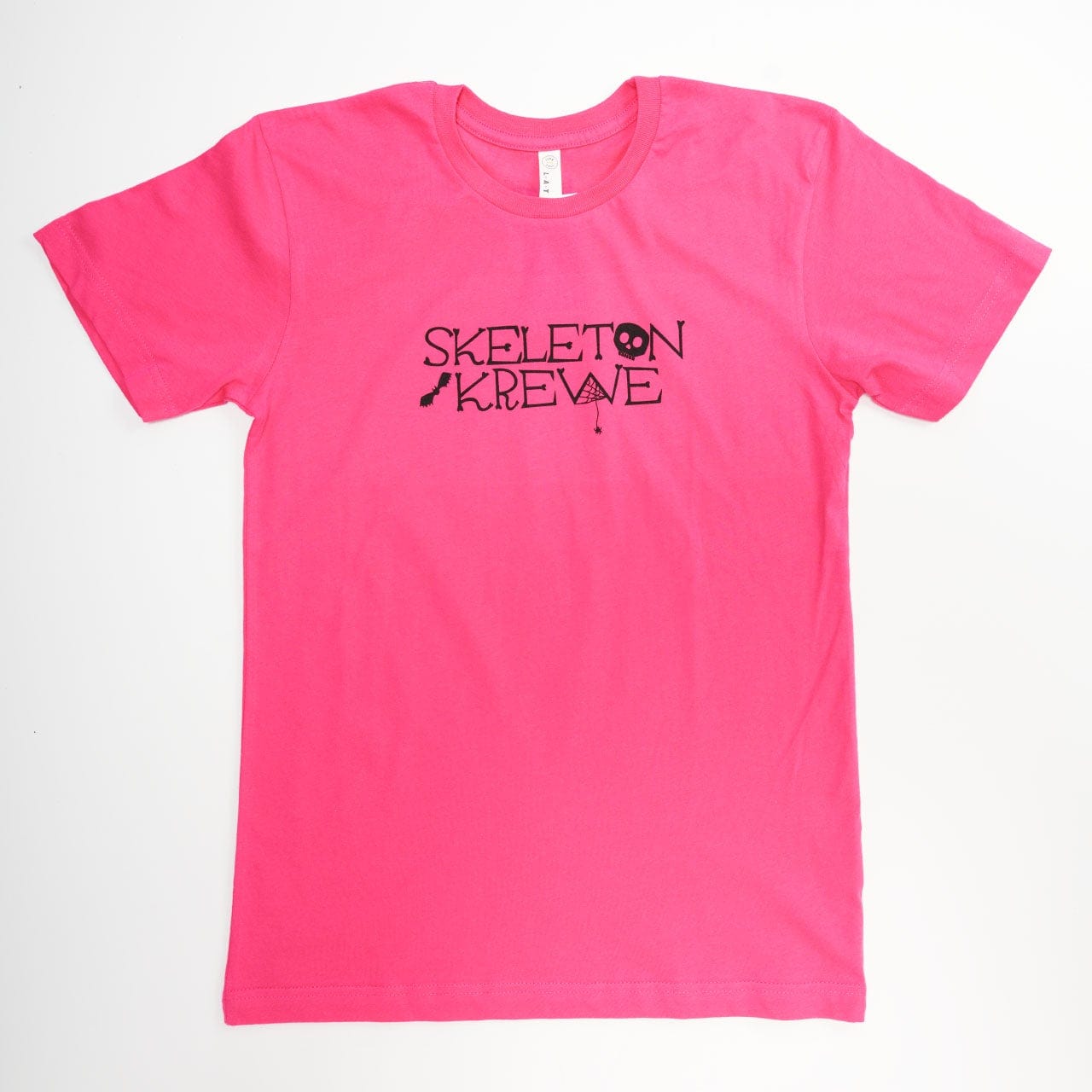 Bon Temps Boutique Skeleton Krewe Tee in Pink - Little Miss Muffin Children & Home