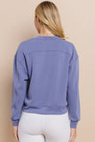 Yelete Yelete Super Soft Scuba Sweatshirt in Light Denim - Little Miss Muffin Children & Home