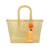 Zomi Gems Tiny Jelly Tote Bag, Gold