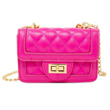 Zomi Gems Tiny Classic Quilted Mini Purse, Hot Pink