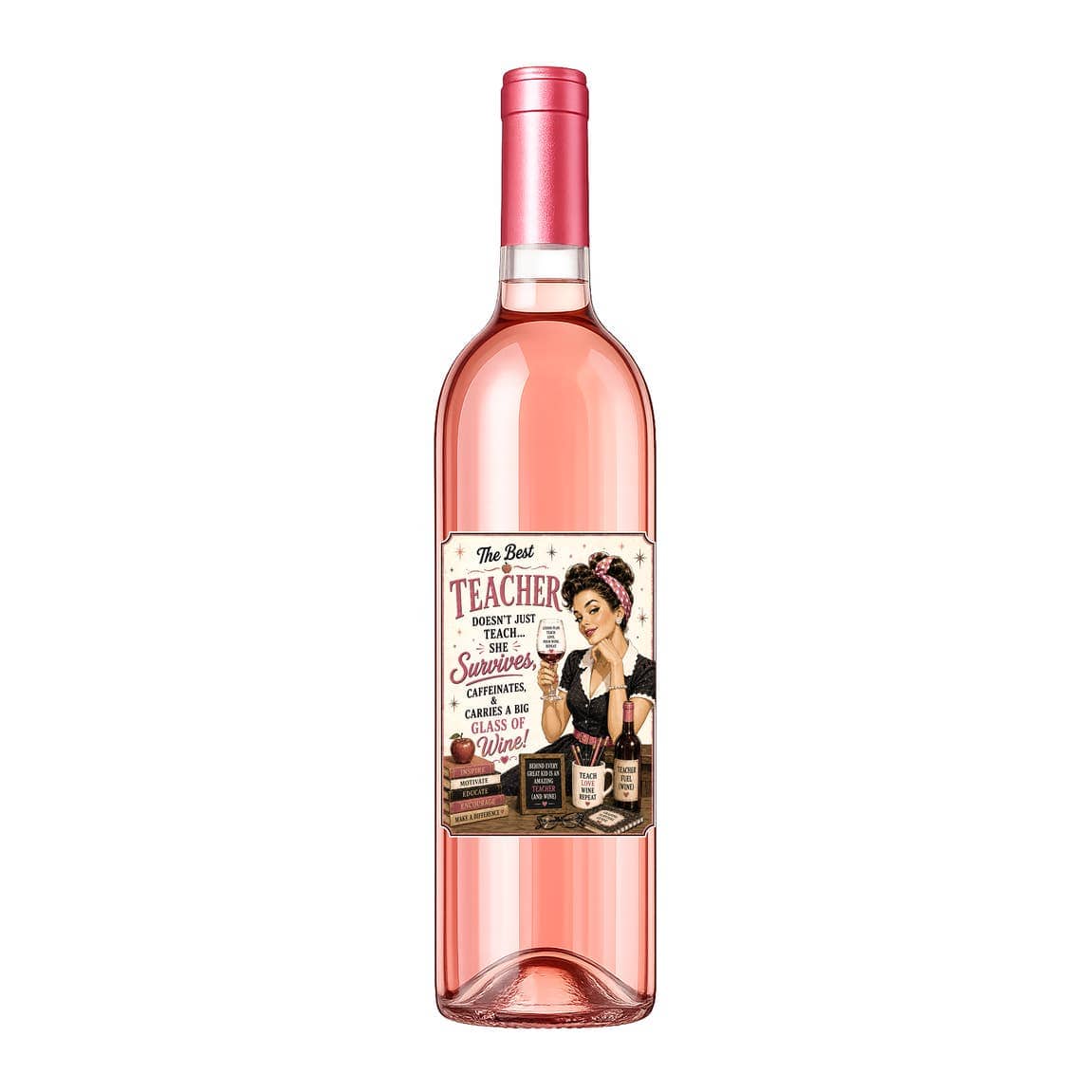 Sassy Vine Teacher Wine Label