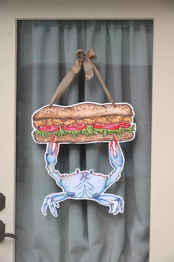 Poboy Crab Door Hanger