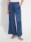 The Packable Pleated Palazzo Pant in Capri Blue