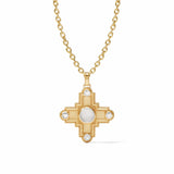 Julie Vos Malta Theodora Pendant, Iridescent Clear Crystal