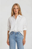 Tie Back Button Down Shirt