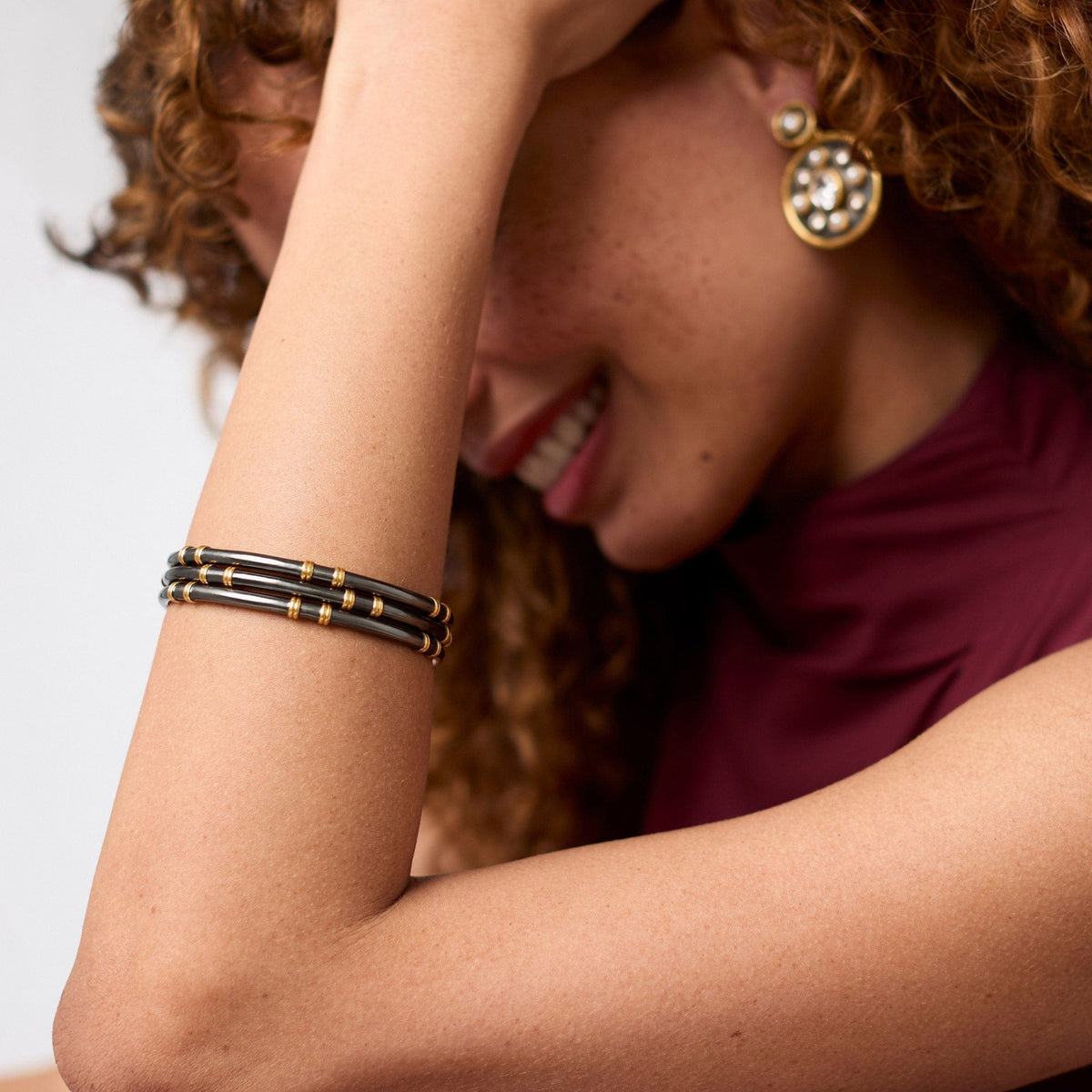 Mixed Metal Medium Tribeca Stacking Bangle