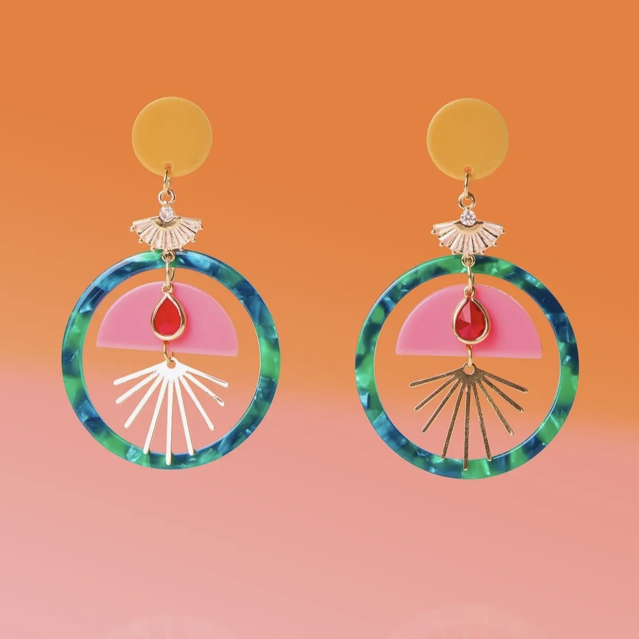 Tropic Glam Hoops