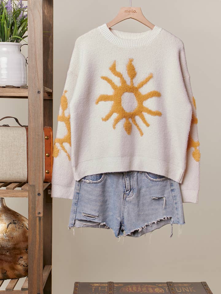 Tufted Sun Cozy Knit Sweater