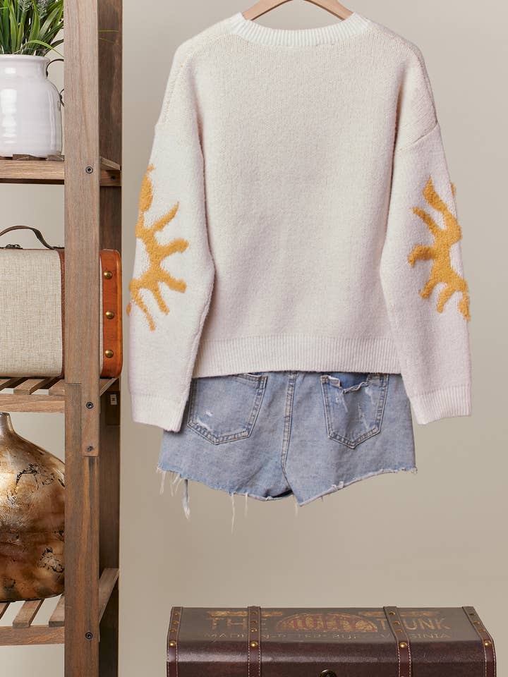 Tufted Sun Cozy Knit Sweater